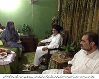  Former JI Chief Syed Munawar Hassan paid visit to mother of Dr Afia Siddiqui along with JI Karachi Chief Hafiz Naeem 