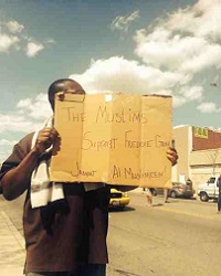  Jamaat al-Muslimeen at Freddie Gray protest 