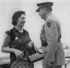  First Lady Naheed Mirza with General Ayub Khan, by Doc Kazi 
