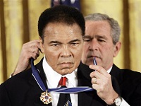  President Bush Muhammad Ali 