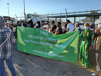  Large rally outside Ft Worth Texas Prison where Dr Aafia Siddiqui is being held 