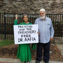  Large rally outside Ft Worth Texas Prison where Dr Aafia Siddiqui is being held 